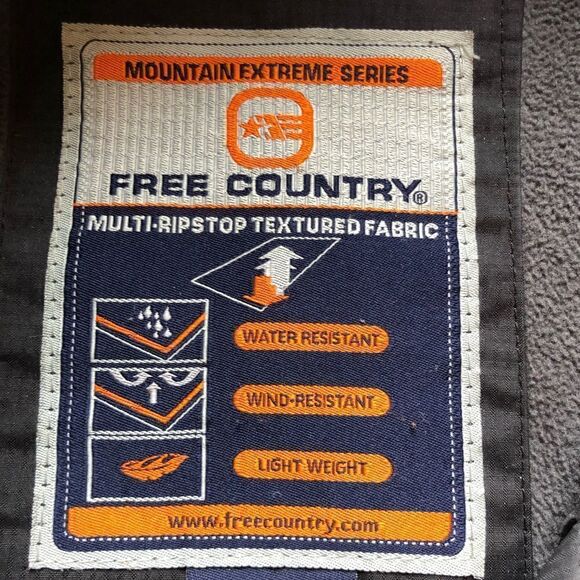 Free Country Black Ski Jacket Water and wind resistant 2XL - Picture 3 of 16